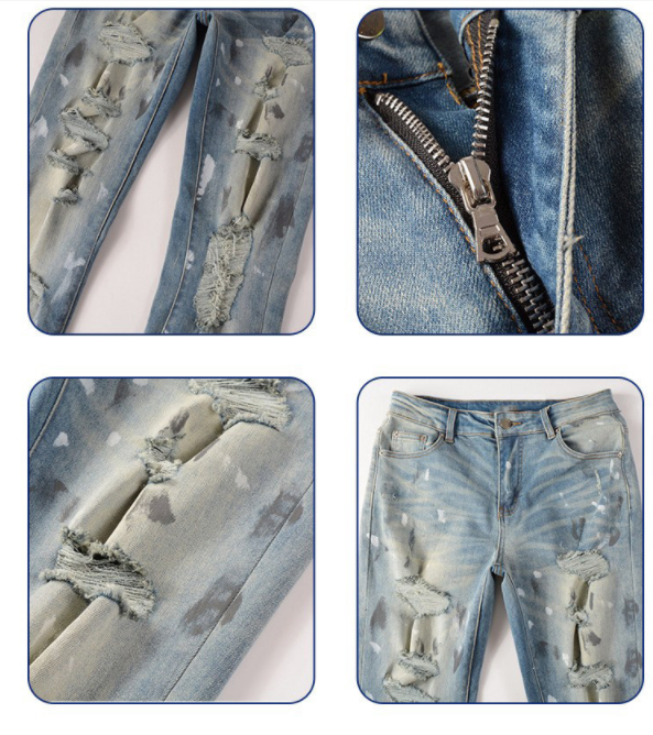 Men's Patch Jeans